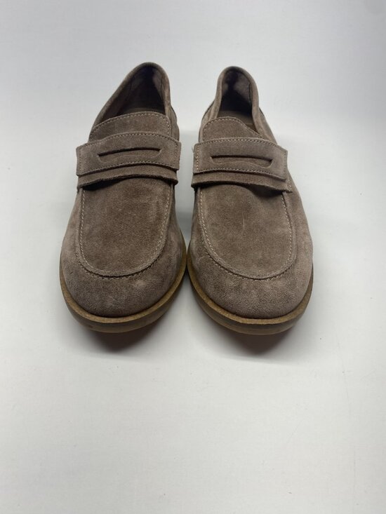 ALL SAINTS Mens Sam Taupe Suede Penny Loafer Sz 9 main image 12